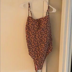 Animal print one piece